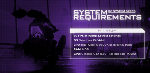 PC最低配置哥谭骑士需求i5-9600k/GTX1660Ti